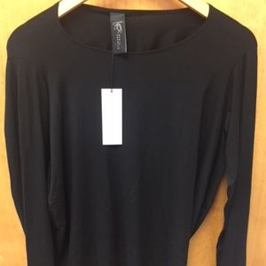 Zero & Maria Cornejo Long Sleeve Side Drape Top